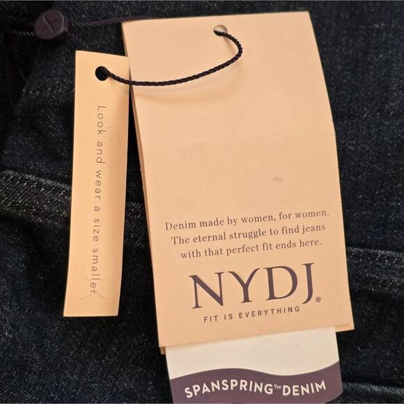 NYDJ Pull on Slim Bootcut Jeans Medium Wash Plus Size 2XL Tall 20 22 New 21 x 34 - Picture 15 of 16